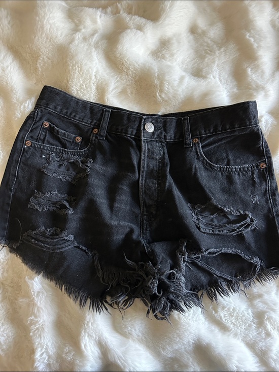 Aeropostale Pants - Distressed Black Denim Women's Shorts